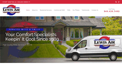 Desktop Screenshot of lewisair.com